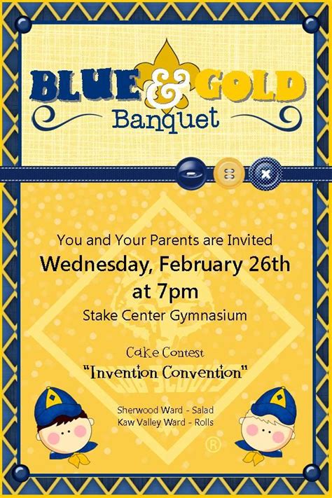 blue and gold banquet printables